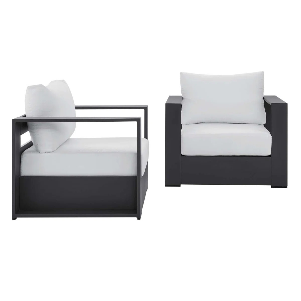Modway Tahoe Outdoor Patio Powder-Coated Aluminum Armchair Set (Set of 2) | Wayfair North America