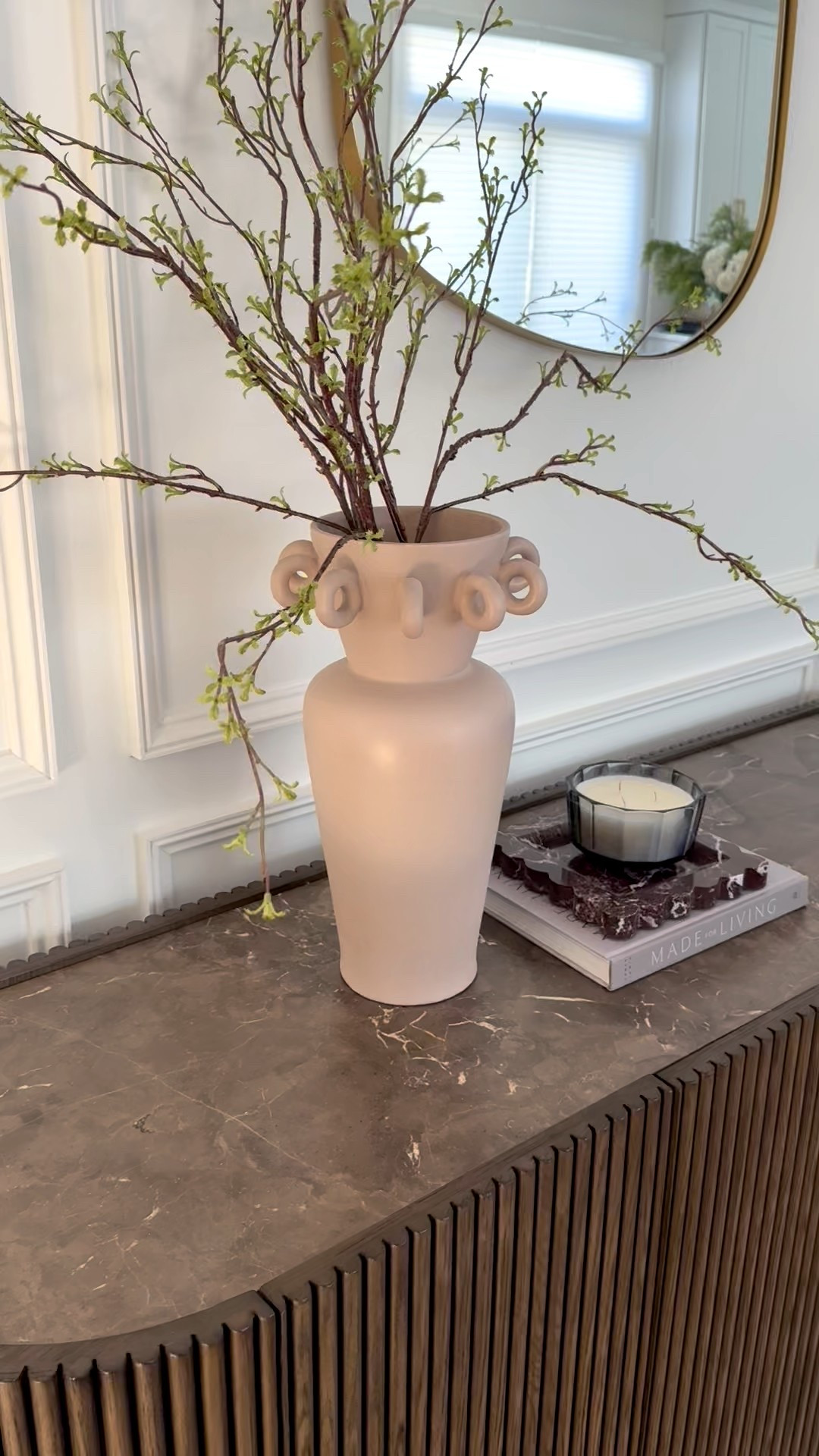 This vase is a statement maker. Simple florals are best as the vase steals the show.  @Lulu and Georgia 

#LTKHome #LTKSeasonal #LTKOver40