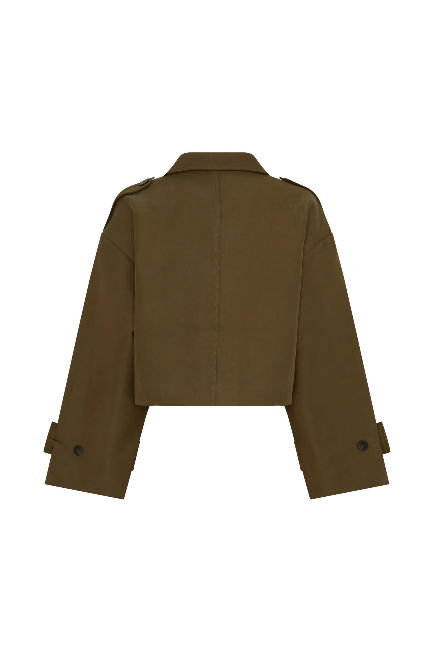 Rue Funnel Neck Bomber Jacket - Khaki | MESHKI US