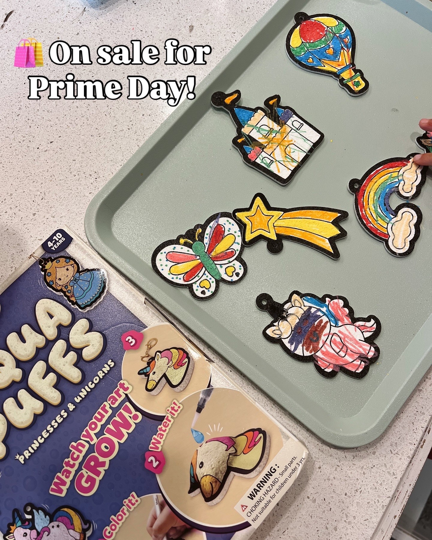 Shrinky Dinks walked so Aqua Puffs could run 💦🦄 These Aqua Puffs from @skillmatics turn your child’s creations into 3D fun! On sale now for Prime Day!! 🏃‍♀️This has become one of our favorite crafts and it totally brings me back to my childhood and those transformative keychain kits! 🤓 Comment for direct link 🔗
#skillmatics #skillmaticspartner #DIYart #DIY #DIYartkit #3DArt #ArtKit #MagicalArtKit #DIYKeychains

#LTKSaleAlert #LTKKids #LTKFamily