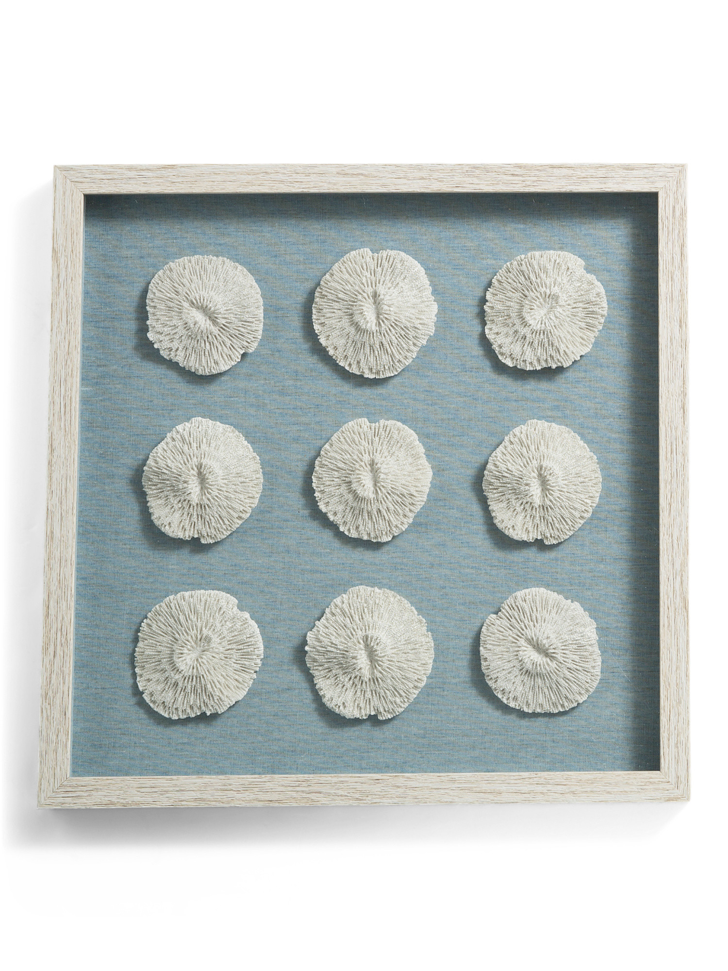 18x18 Blue Sea Urchins Decor | TJ Maxx