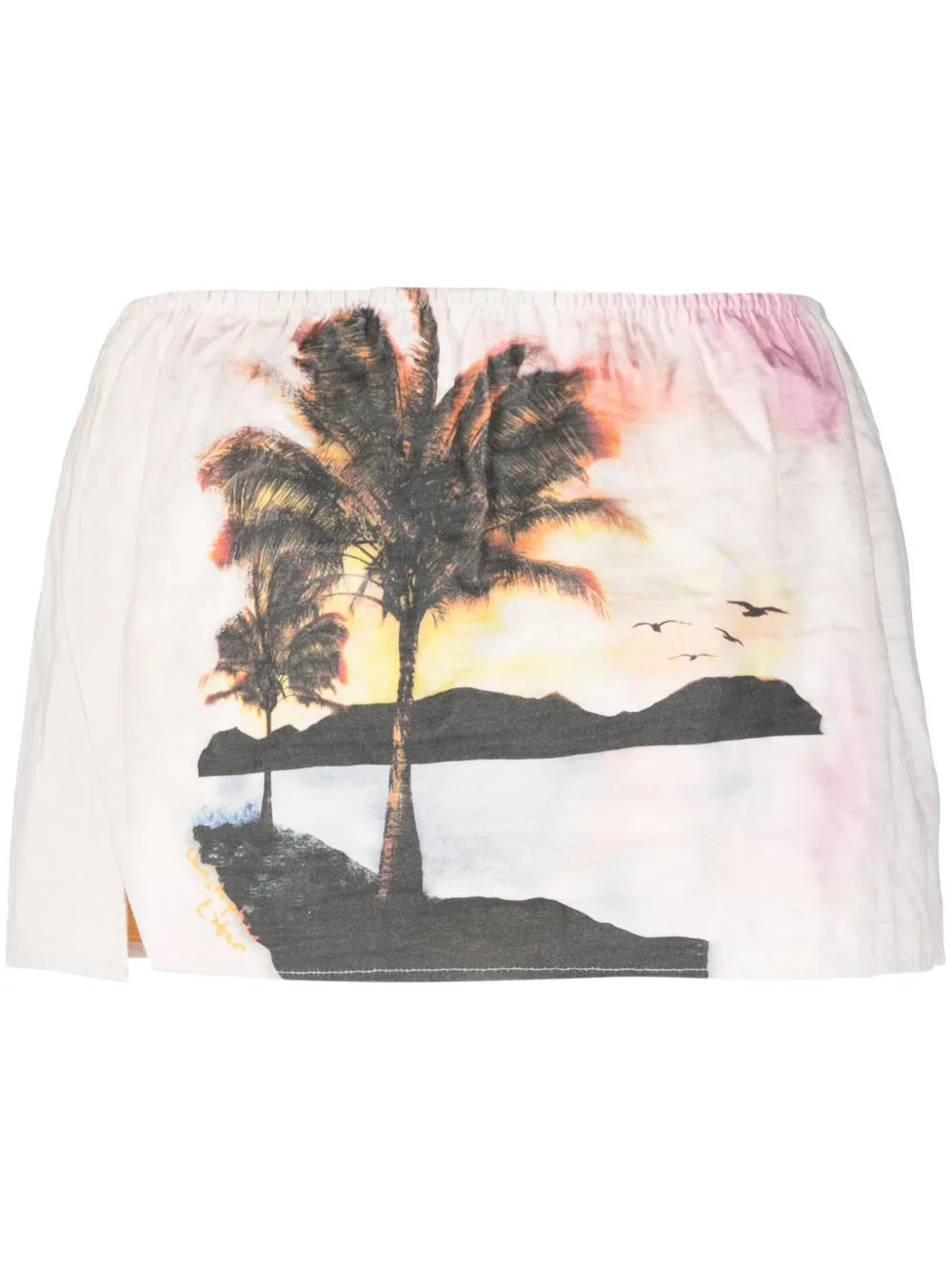 Christopher Esber Lost Souvenir Cotton Miniskirt - Farfetch | Farfetch Global