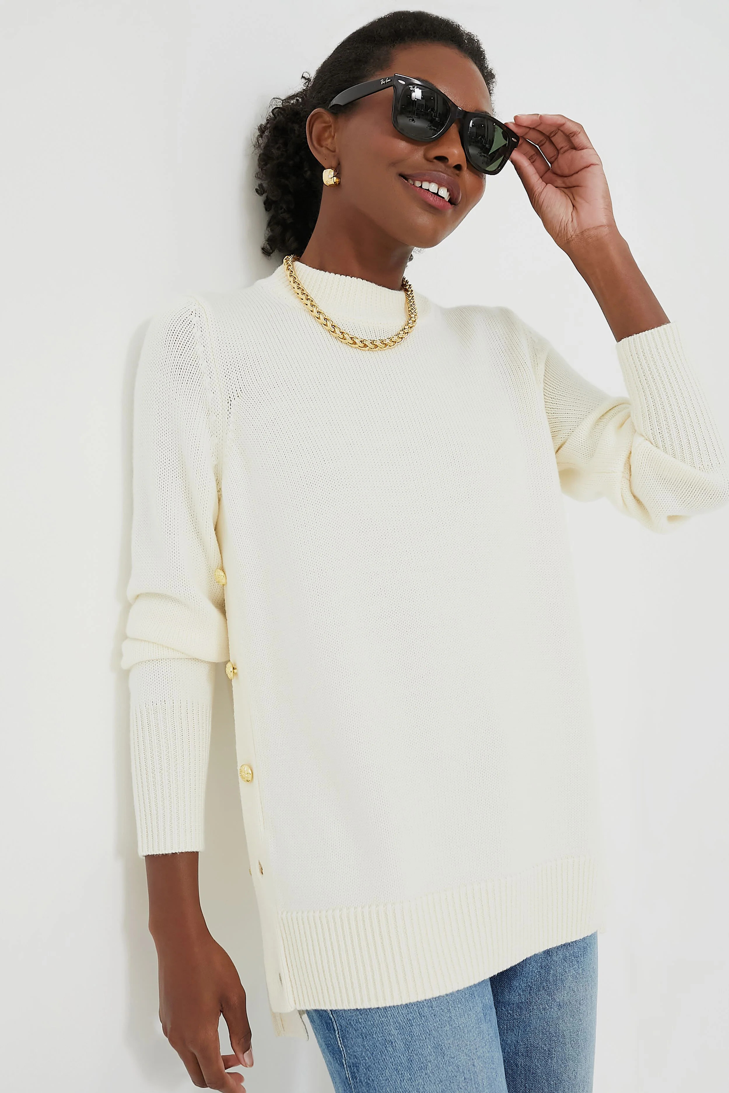 Winter White Bexley Sweater | Tuckernuck (US)