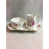 Old Royal Floral Creamer & Sugar Bowl On Tray | #dcg161 | Etsy (US)