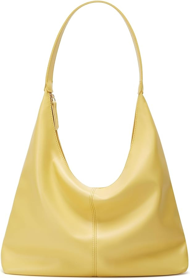 Trendy Suede Crescent Shoulder Bag Women Tote Bag Satchels Crossbody Purse Top-handle Travel Coll... | Amazon (US)