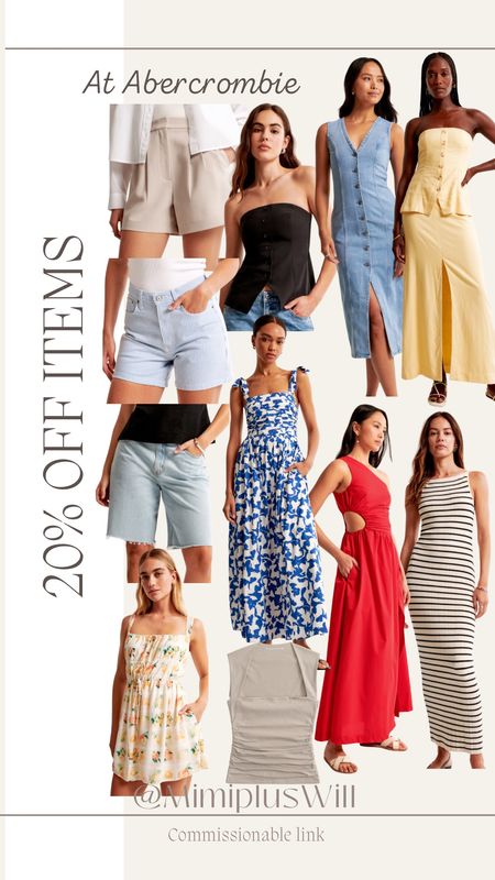 20% off at Abercrombie! 

Summer dress | summer shorts | Fourth of July | dress | vacation outfit 
Follow @mimipluswill for more! 

#LTKSeasonal #LTKStyleTip #LTKSummerSales