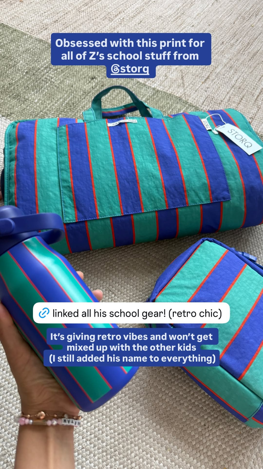 Obsessed with this retro print for all his school gear 💙💚 So cute, easy to spot, and everything matches! Linking the whole set 🎒✏️

#BackToSchool #SchoolEssentials #KidsSchoolGear #BackpackEssentials #Lunchbox #KidsFavorites #MomFinds #STORQ #LTKKids #ShopLTK
 

 #LTKHome #LTKBaby #LTKKids