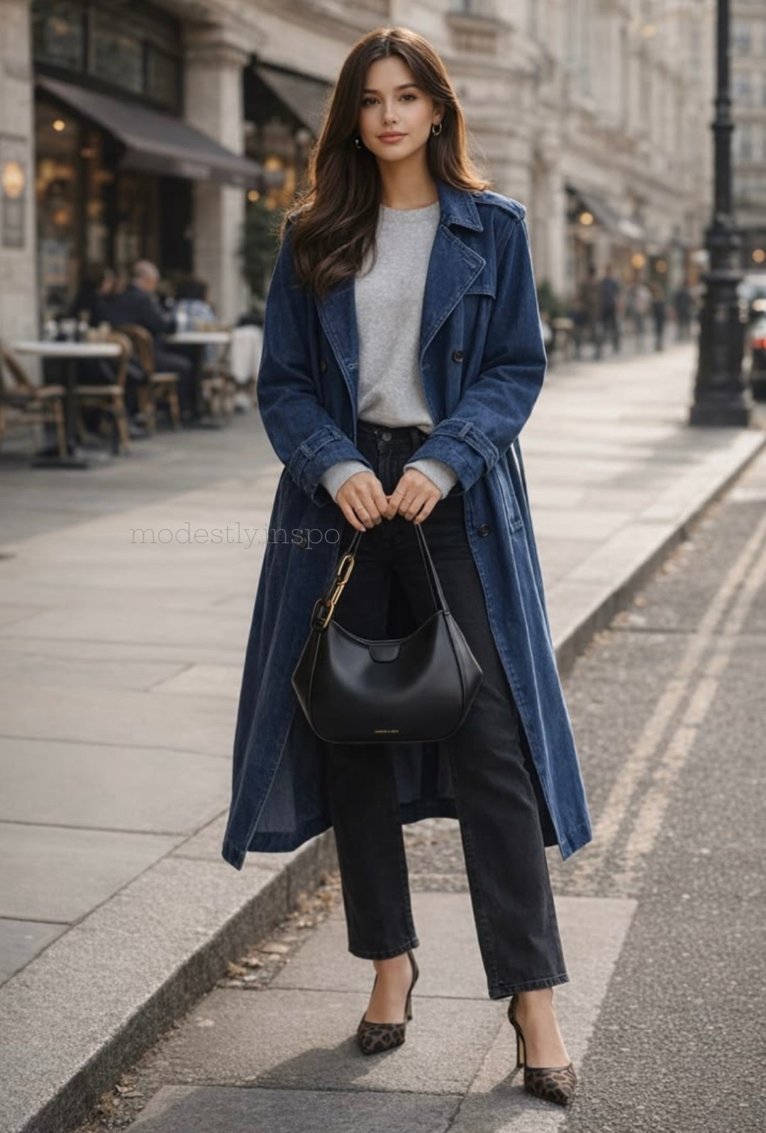 denim trench coat, grey sweater, black jeans, straight leg jeans, Abercrombie jeans, modest outfits, chic, fall outfits, spring outfits, modest, affordable outfits, casual looks

#LTKSaleAlert #LTKootd #LTKgrwm