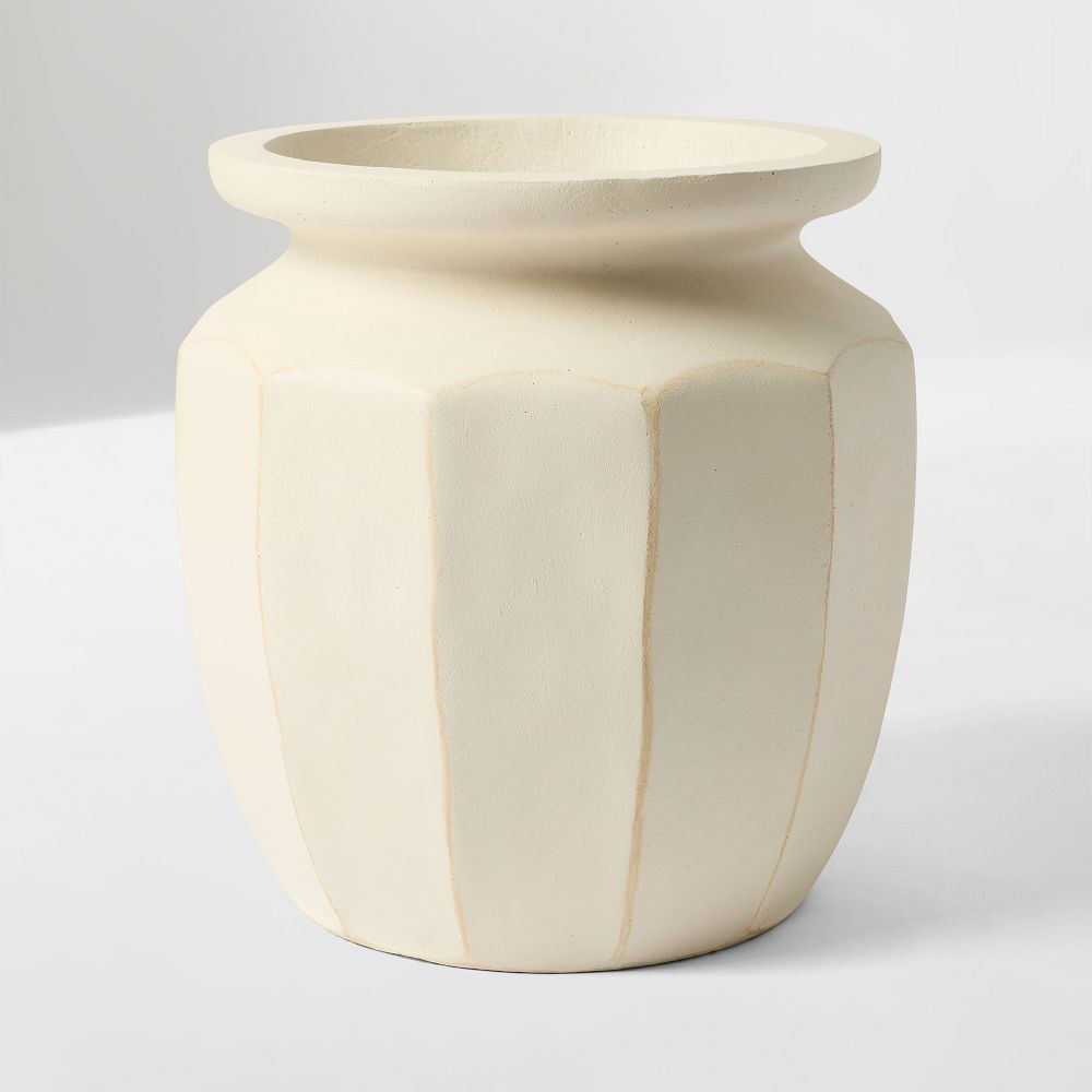 Franco Faceted Ficonstone Indoor/Outdoor Planters | West Elm (US)