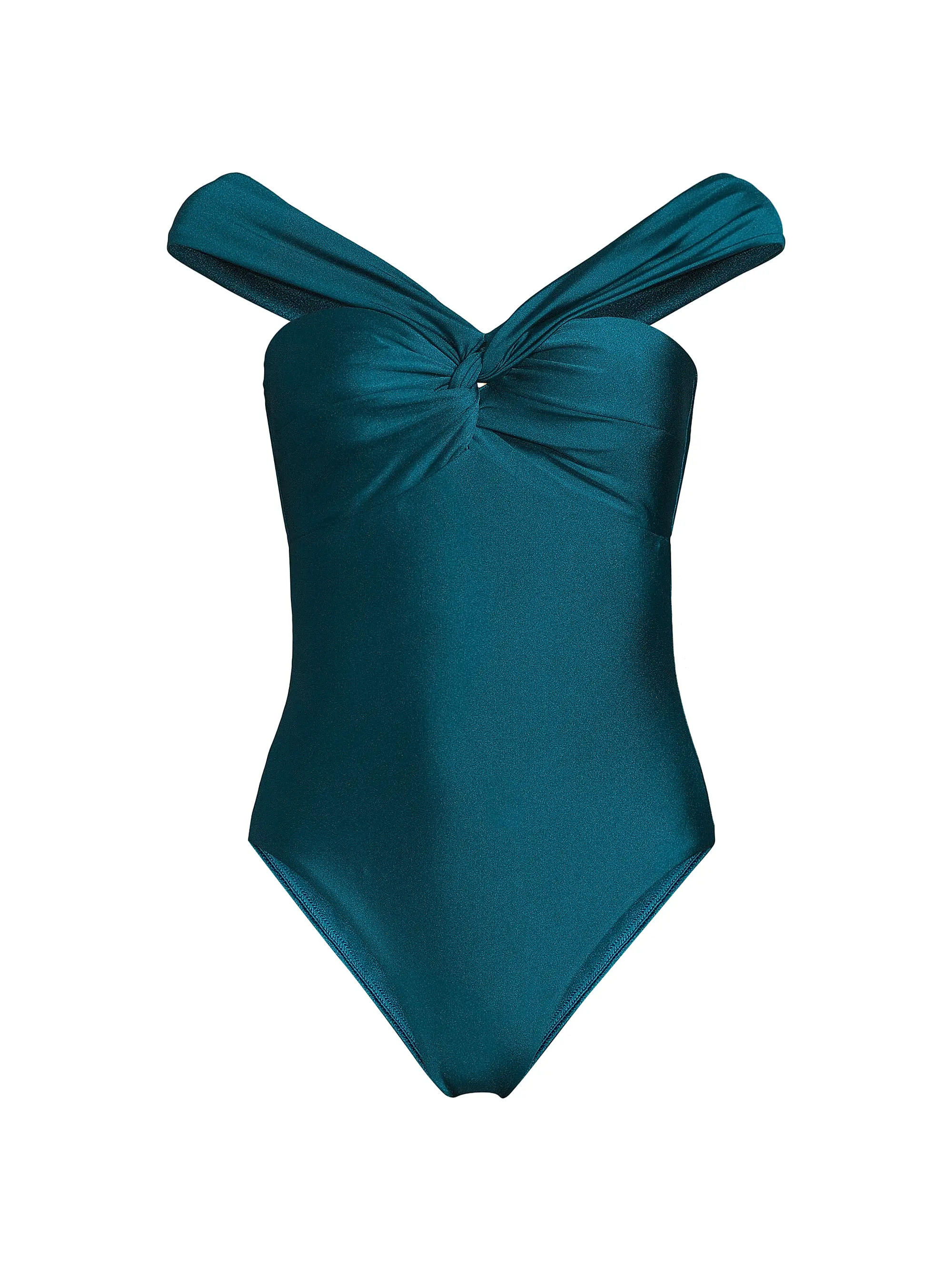Betsy Gloss Bandeau One-Piece Swimsuit | Saks Fifth Avenue