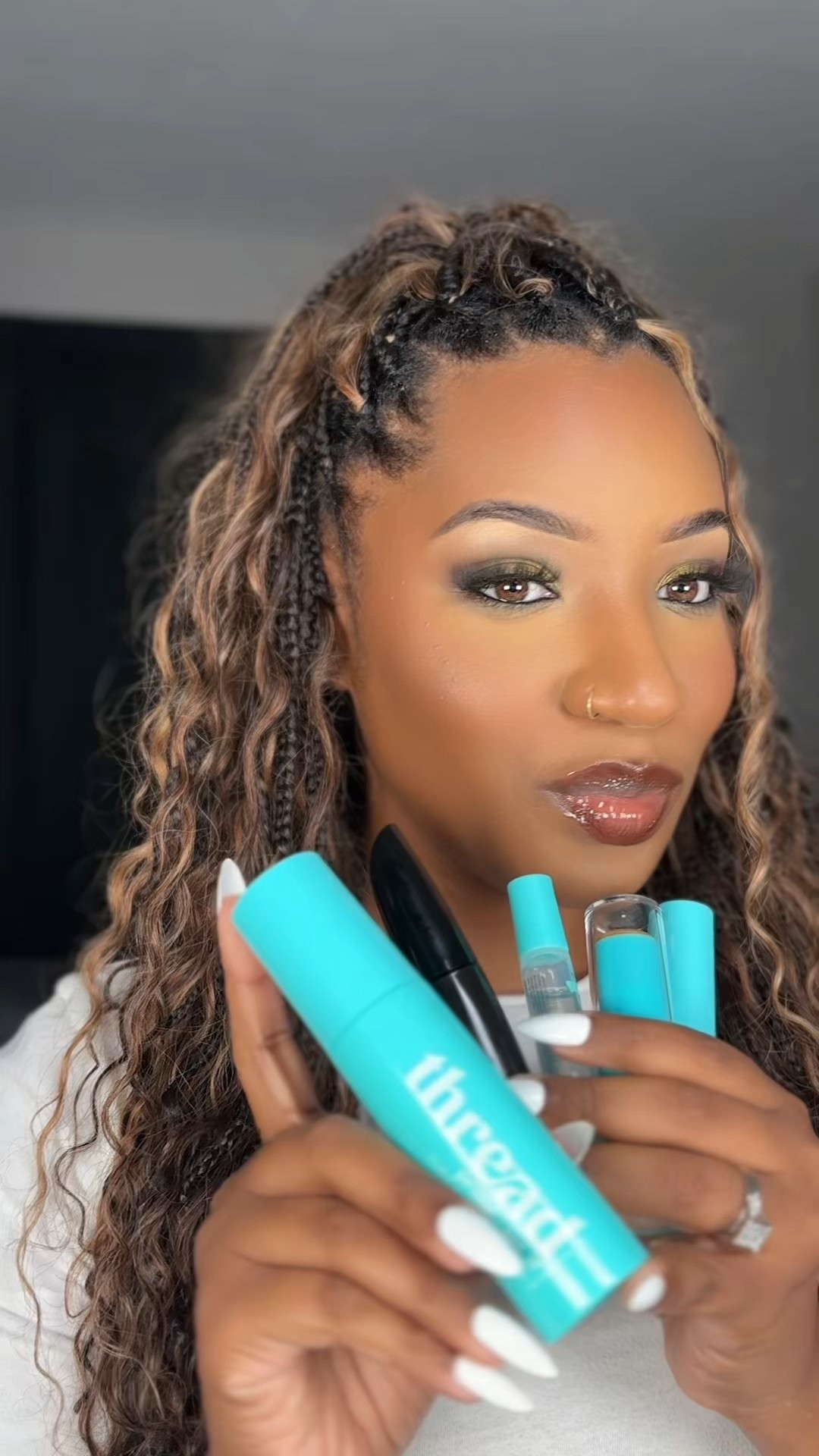 💄 One brand, full face, zero misses ✨ @thread beauty 
#threadbeauty #makeuptok #giftedbythreadbeauty #GRWM #affordablemakeup Face it Complexion Stick - shade 90
Cover It Concealer - Shade 05 & 04
3in1 Define it Brow - Dark Brown
Juicy Lip Tint (used as Blush) - Playful
Blurring Setting Powder - Translucent 
Stroke it Mascara- Black 
Gloss it Lip gloss - Glossy
Prime & Set It Hydra Setting Spray

#LTKBeauty #LTKOver40
