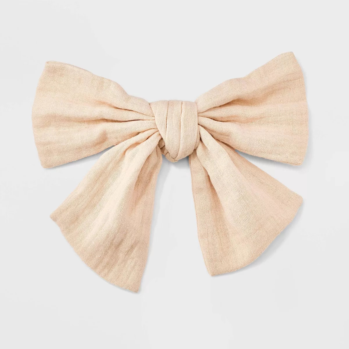 Wrinkled Linen Bow Hair Barrette - Universal Thread™ | Target