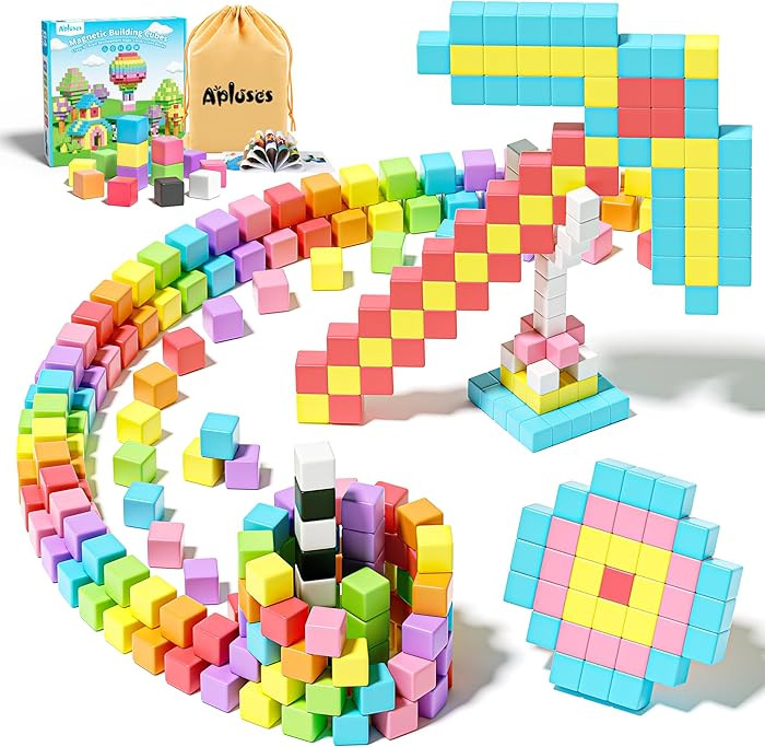 Magnetic Blocks, Magnet Building Cubes for Toddlers, Classroom Must Haves STEM Educational Toys f... | Amazon (US)