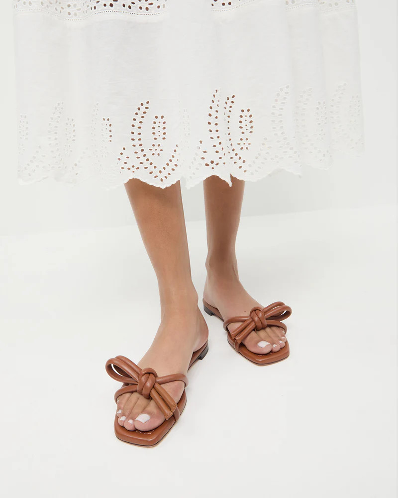 Hadley Timber Brown Bow Sandal | Loeffler Randall