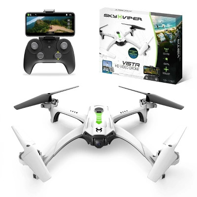 Sky Viper Vista HD Video Drone: Built-In Camera, Remote Control, Bluetooth, Beginner Skill Level | Target