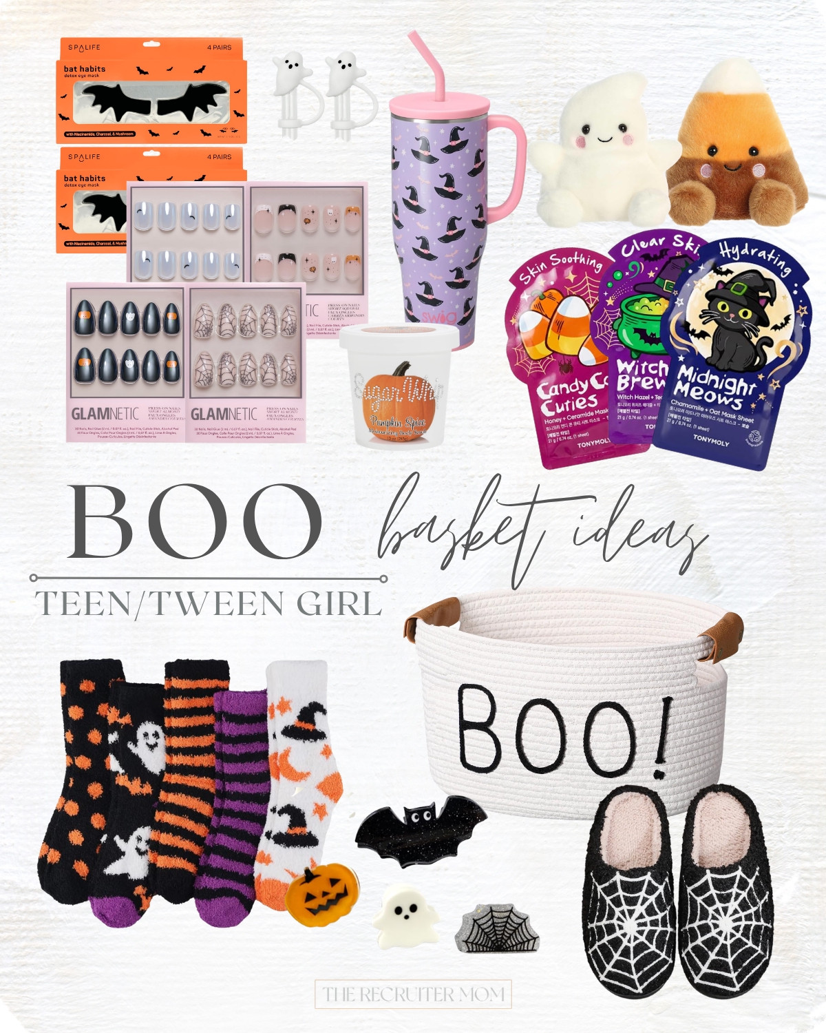 Boo Basket ideas for the teen + tween girls 👻🩷 Cute nails, skincare, cozy socks and just enough Halloween without feeling too little-kid.

#LTKSeasonal #LTKHome #LTKKids