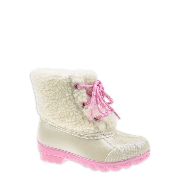 Girls Toddler Wonder Nation Sherpa Winter Duck Boot - Walmart.com | Walmart (US)