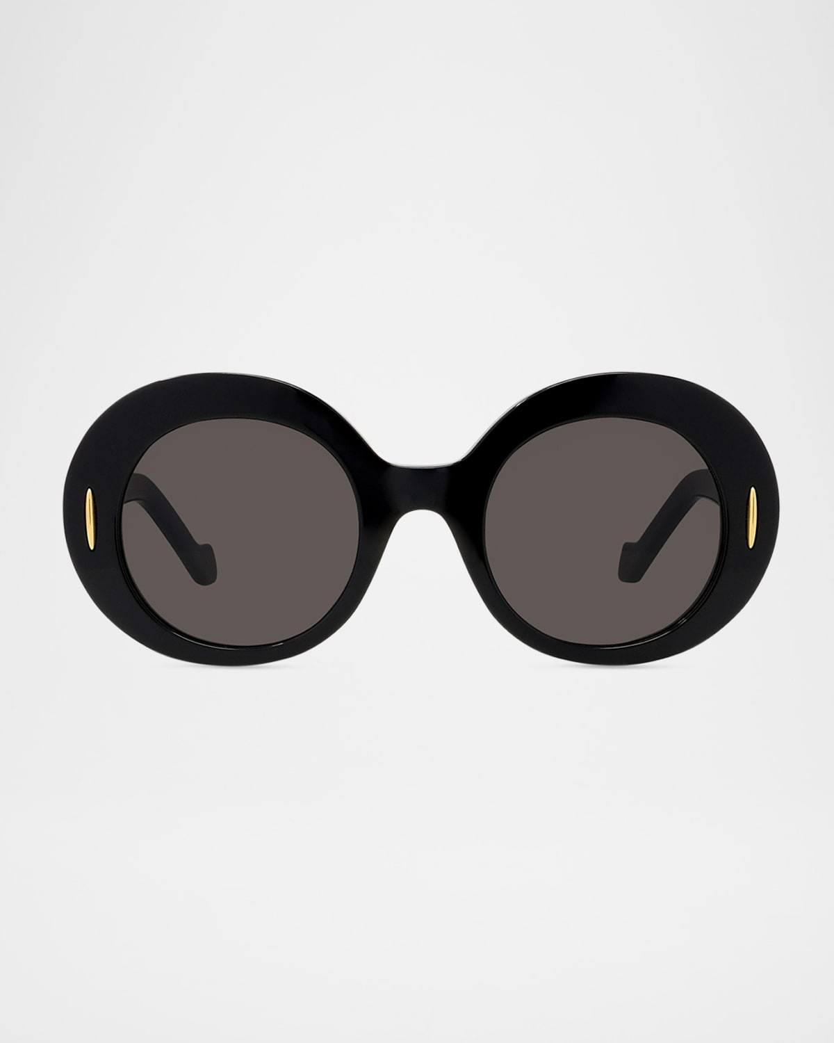 Oval Acetate Sunglasses W/ Anagram | Neiman Marcus