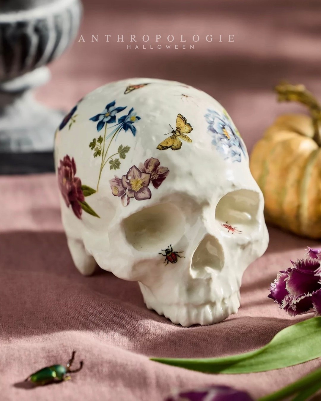 Love this dainty floral skull 

Anthropologie Halloween
Halloween decor

#LTKHome