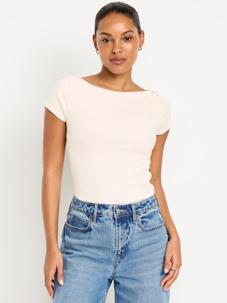 Snug Boatneck T-Shirt | Old Navy (US)