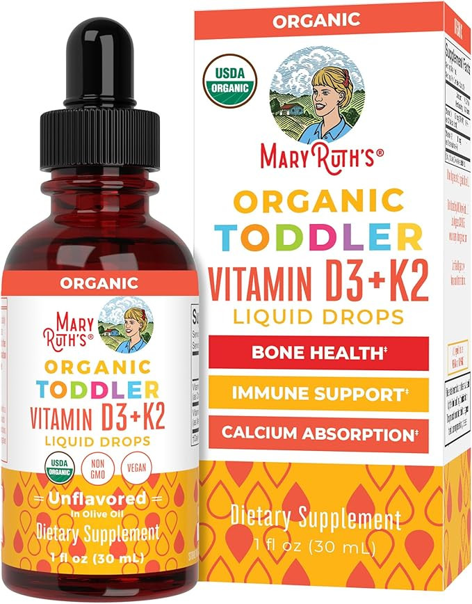Vitamin D3 | Vitamin K2 | Vitamin D3 K2 Drops | K2 D3 Vitamin Liquid Supplement for Toddlers | Ki... | Amazon (US)