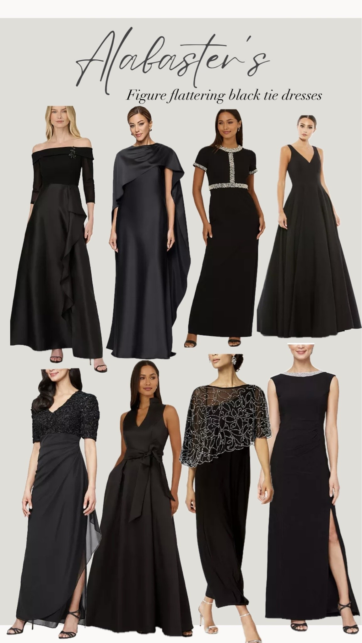 Flattering black dresses for every body type 🖤✨

mother of the bride dresses, mother of the groom dresses, MOB dresses, MOG dresses, black tie wedding guest dress, formal wedding guest dress, evening gown, floor length dress, black formal dress, elegant evening wear, wedding guest outfit, black tie attire, gala dress, formal occasion dress, classic style, midlife fashion, over 50 fashion, over 40 fashion, wedding season, sophisticated style, flattering formal dress, special occasion dress, wedding fashion, luxury wedding guest look, formalwear inspiration
#MotherOfTheBride #MotherOfTheGroom #MOBDress #MOGDress #BlackTieWedding #WeddingGuestDress #FormalDress #EveningGown #WeddingGuestStyle #Over50Style #MidlifeStyle #ClassicFashion #WeddingSeason #FormalWear #SpecialOccasionStyle

#LTKWedding #LTKOver40 #LTKMidsize

#LTKWedding #LTKMidsize #LTKOver40