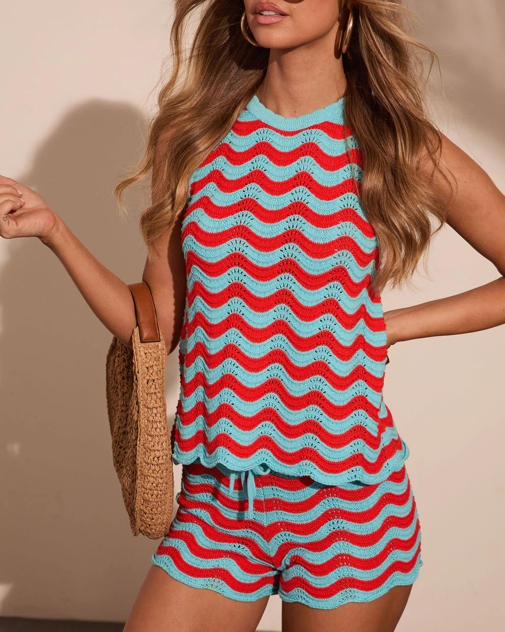 Happy Hues Knit Chevron Tank Top | VICI
