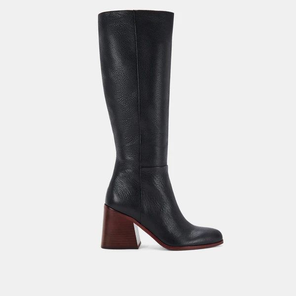 TAMORA BOOTS IN BLACK LEATHER | DolceVita.com