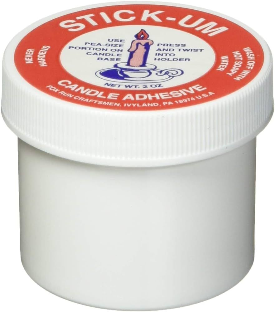 Fox Run Stick-Um Candle Adhesive 2 Ounces Holds Candles Straight | Amazon (US)