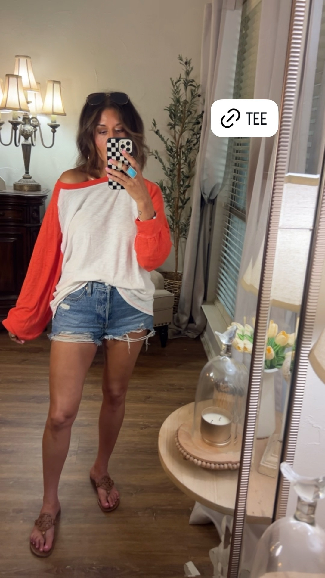 Free People raglan tee.