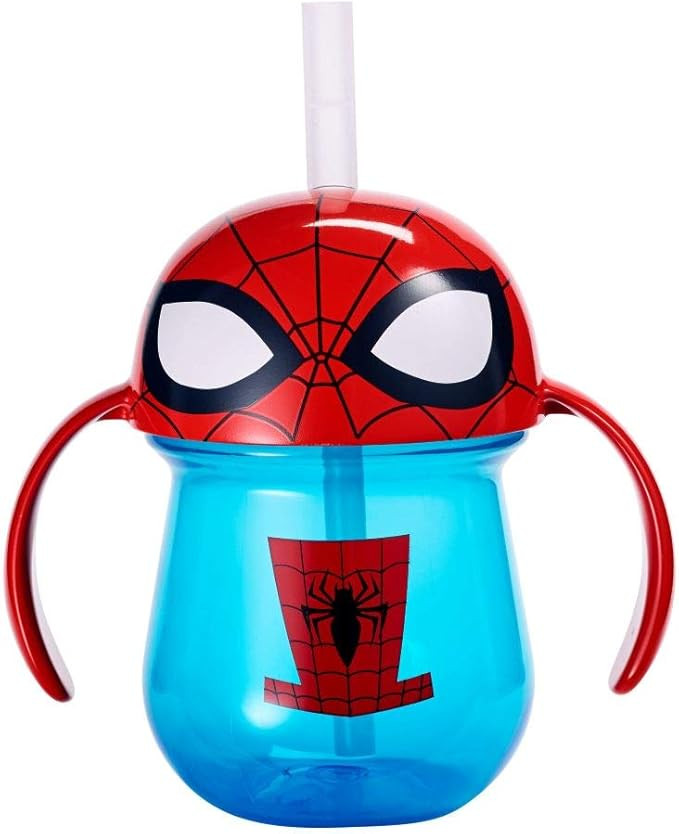 The First Years Marvel Spiderman Trainer Cup for Toddlers with Straw and Handles, 7 Ounce | Amazon (US)