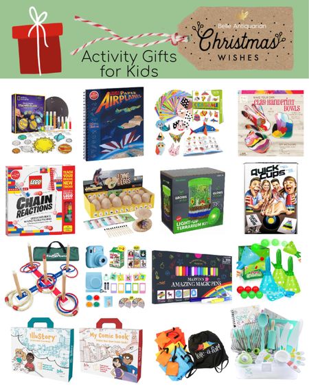 Activity gift guide for kids! Fun gifts to give this Christmas that get kids off their devices and having FUN! 

#LTKHoliday #LTKkids #LTKfamily