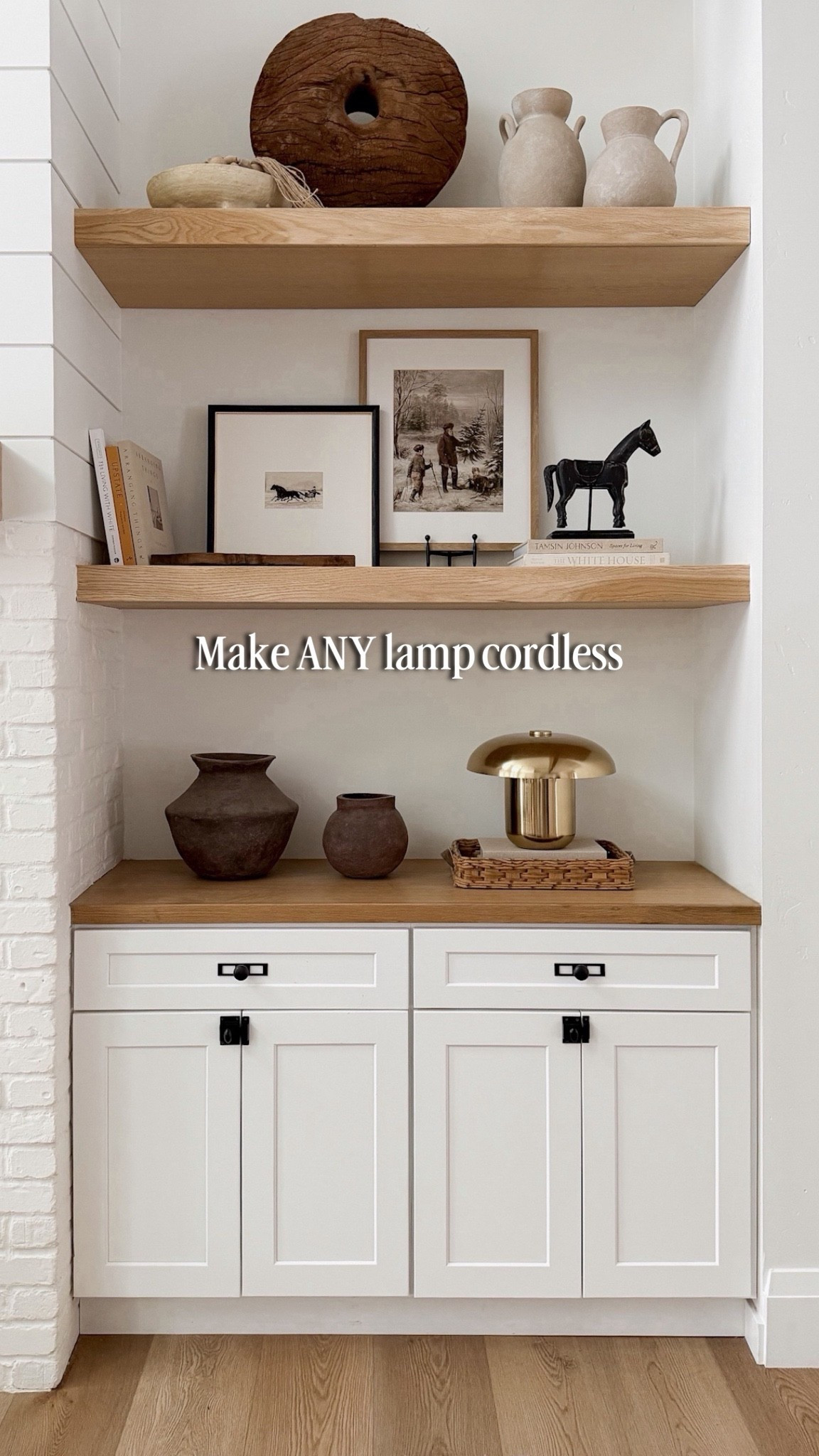 The easiest designer upgrade: cordless lighting. ✨
Linked the exact lamp + rechargeable bulb I used to make this brass lamp cordless. 🤍

cordless lamp, rechargeable light bulb, brass lamp, cordless lighting, designer look for less, budget home decor, home lighting, lamp makeover, neutral home decor, home decor finds

#LTKstorytime #LTKHome #LTKFindsUnder50