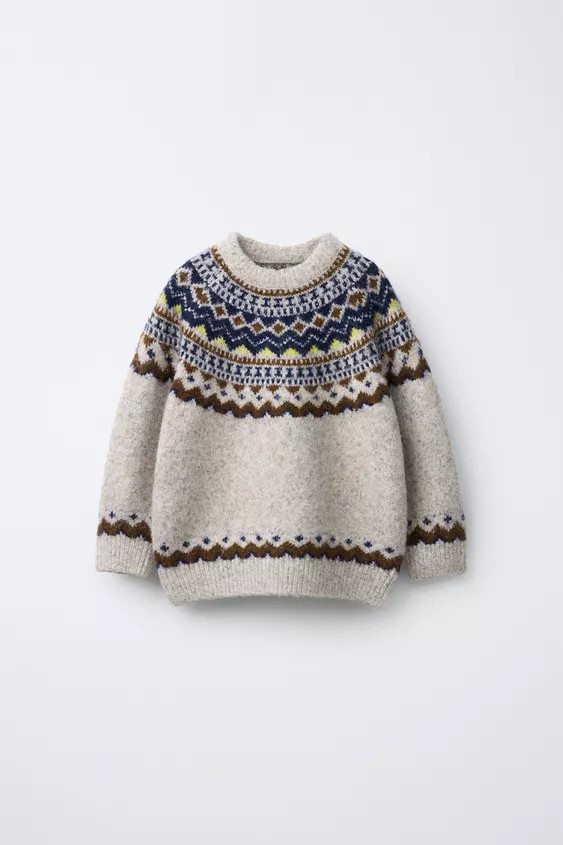 JACQUARD KNIT JUMPER | Zara US