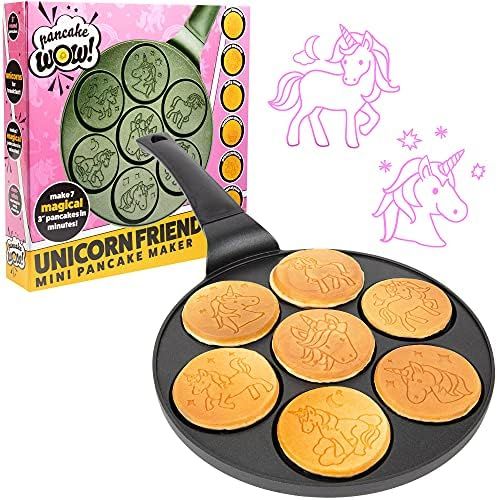 CucinaPro Unicorn Mini Pancake Pan - Make 7 Unique Flapjack Unicorns, Nonstick Pan Cake Maker Griddl | Amazon (US)