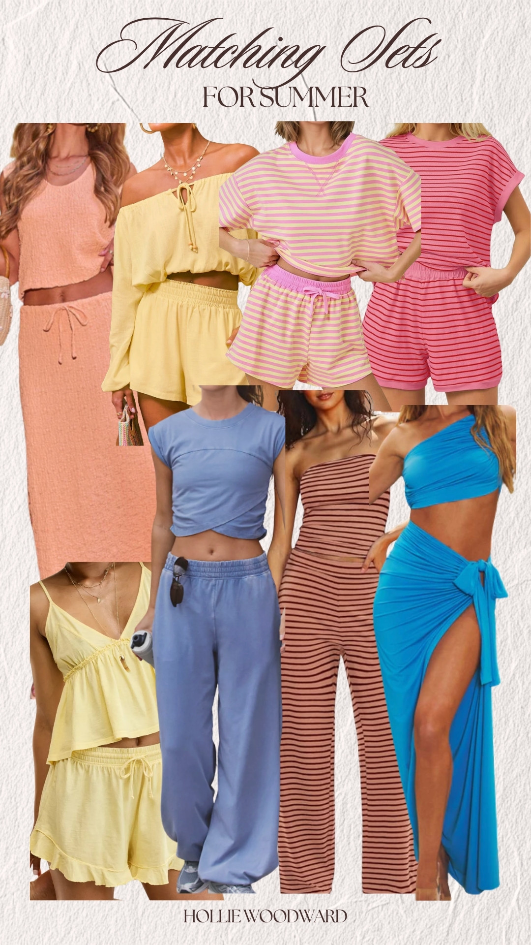 the cutest matching sets for summer 💛 

 