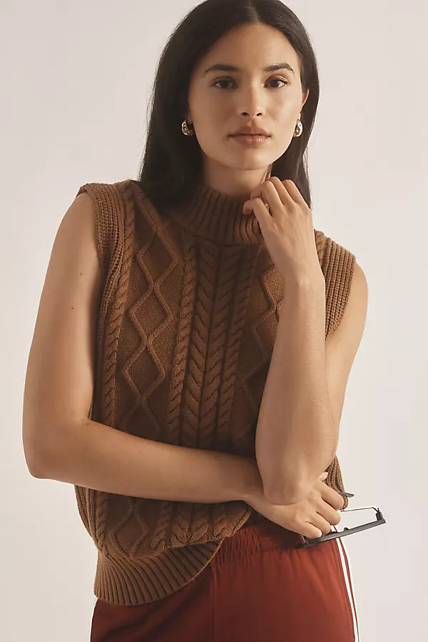 Joliette Roll-Neck Sweater Vest | Anthropologie (US)