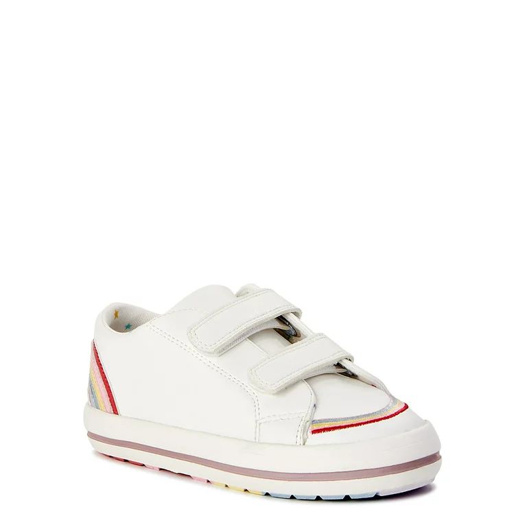 Wonder Nation Toddler Girl Rainbow Court Sneaker, Sizes 7-12 - Walmart.com | Walmart (US)