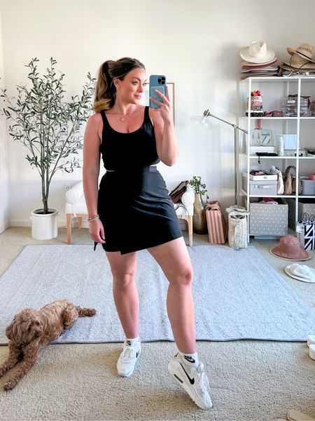 New activewear dress, wanted to try a different silhouette. 

Wearing a large and it’s too big, sits loose at waist on the back.

Active wear, active dress, athleisure 

#LTKSeasonal #LTKcurves #LTKfit