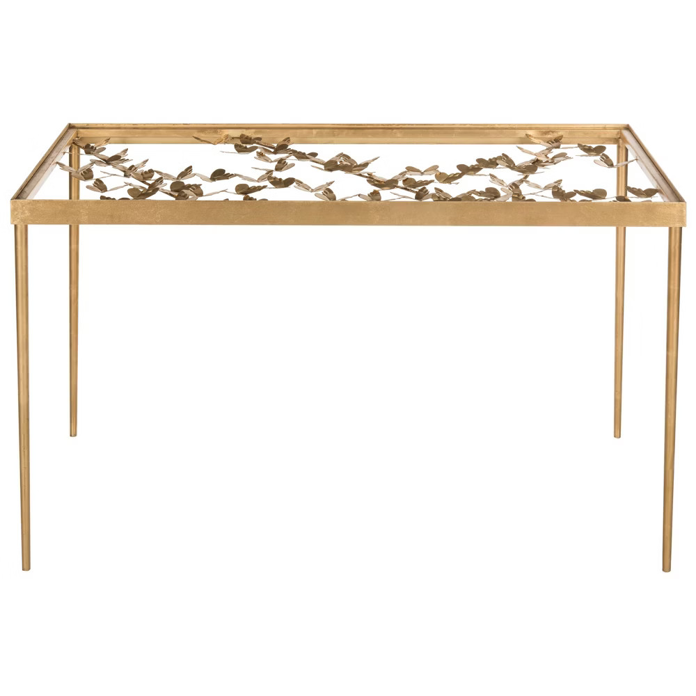 Rosalia Butterfly Desk Gold - Safavieh | Target