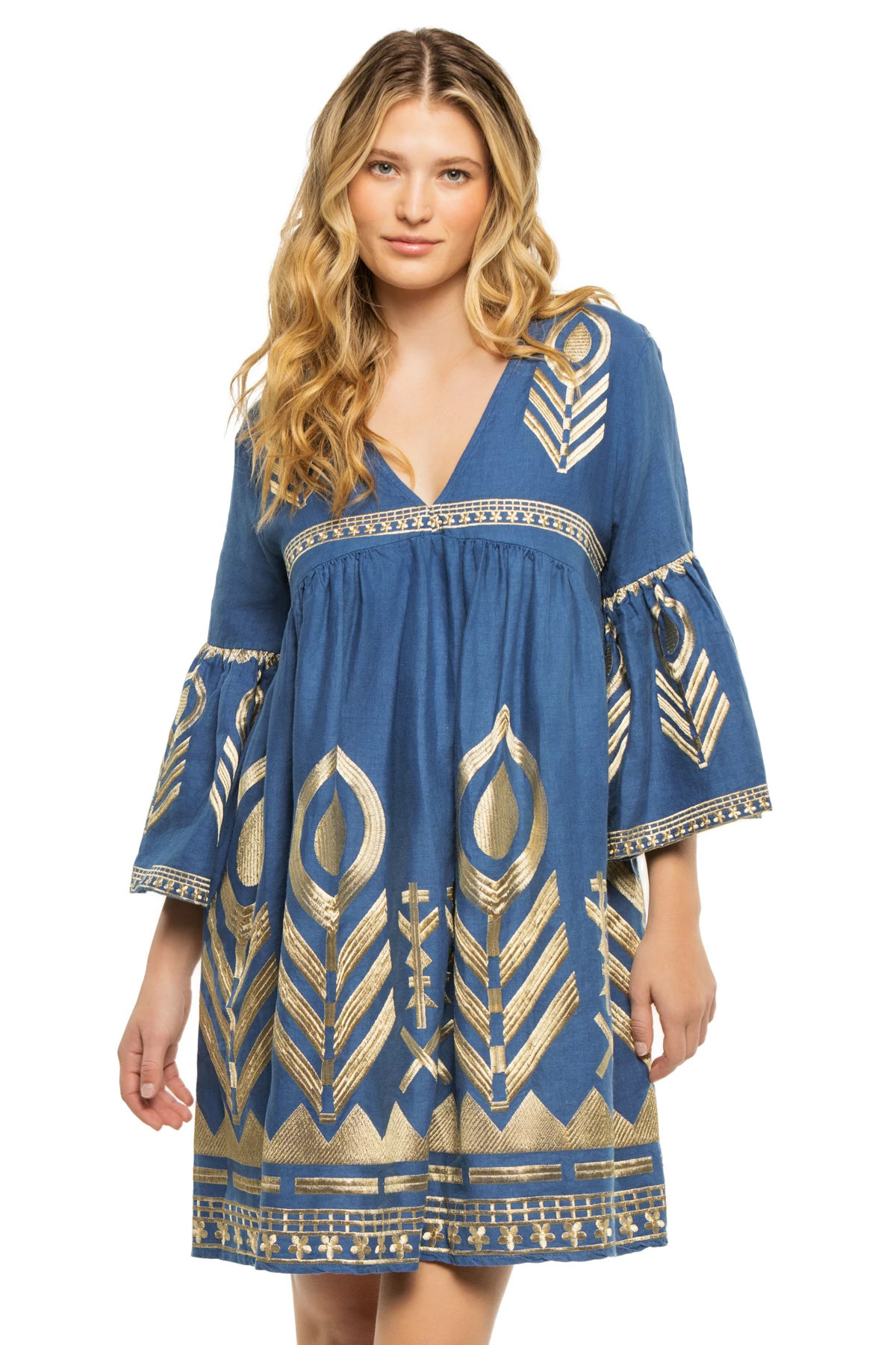 Embroidered Metallic Mini Dress | Everything But Water