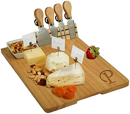 Picnic at Ascot Personalized Monogrammed Engraved Hardwood Cutting Board for Cheese & Charcuterie... | Amazon (US)