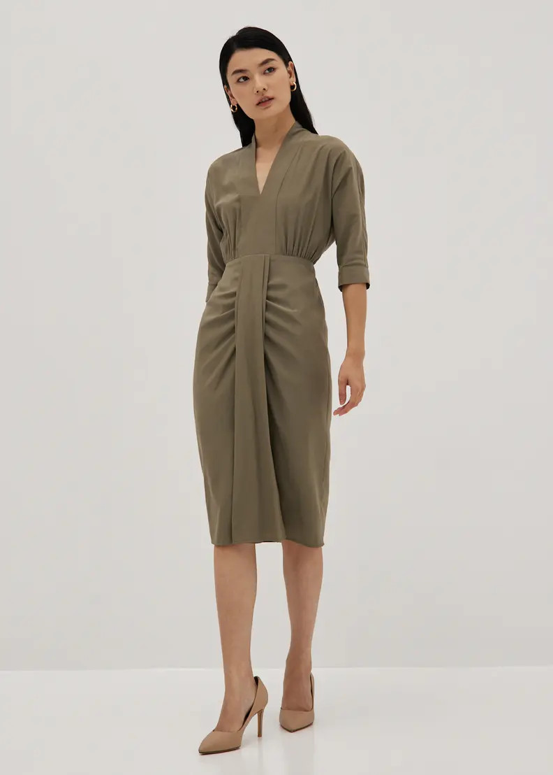 Riyana Ruched Kimono Dress | LOVEBONITO SINGAPORE PTE LTD