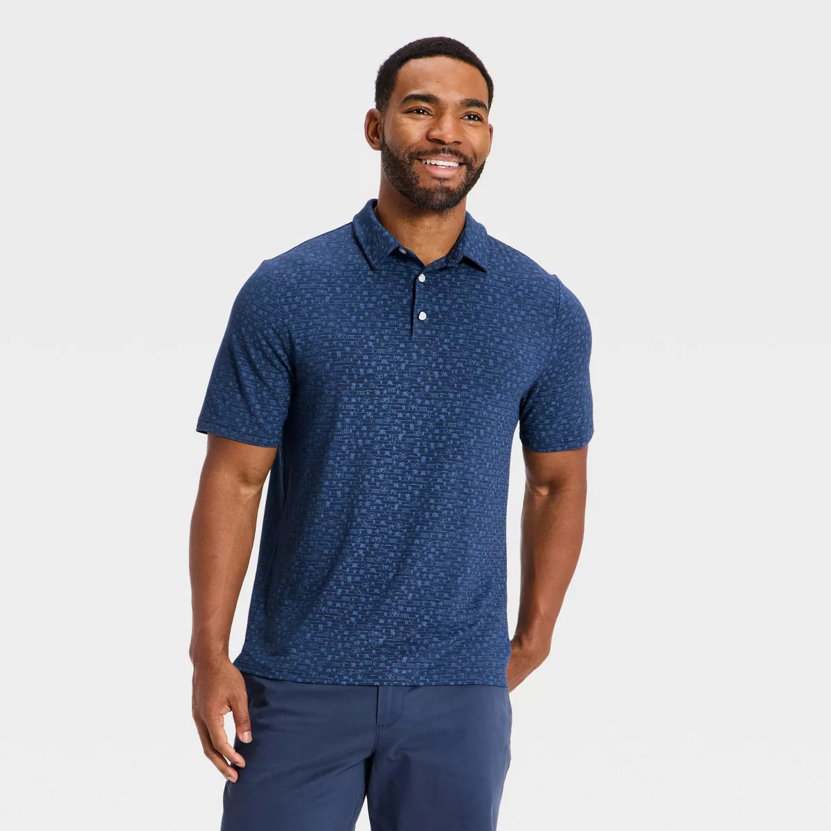 Men's Comfort Wear Polo Shirt - Goodfellow & Co™ Navy Blue XXL | Target