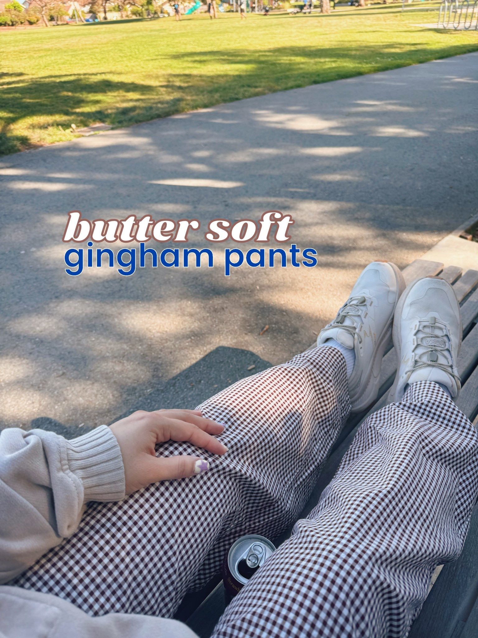 ootd for going out for a evening walk. Wearing my Hoka Transport sneakers,
the cutest gingham pants from Uniqlo (so comfy! Available in brown and dark blue), 
and the coziest pull over sweater shirt from aerie. (available in different colors). My white ankle ruffle socks are from Amazon.

#LTKTravel #LTKootd #LTKdayinmylife