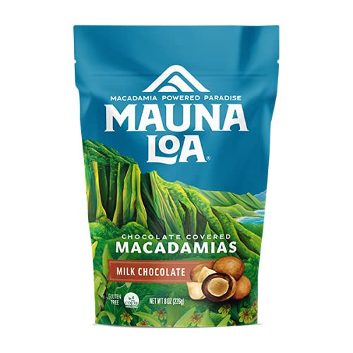 Mauna Loa Premium Hawaiian Chocolate Covered Macadamia Nuts, Milk Chocolate, Cocoa Dusted, 8 Oz B... | Amazon (US)