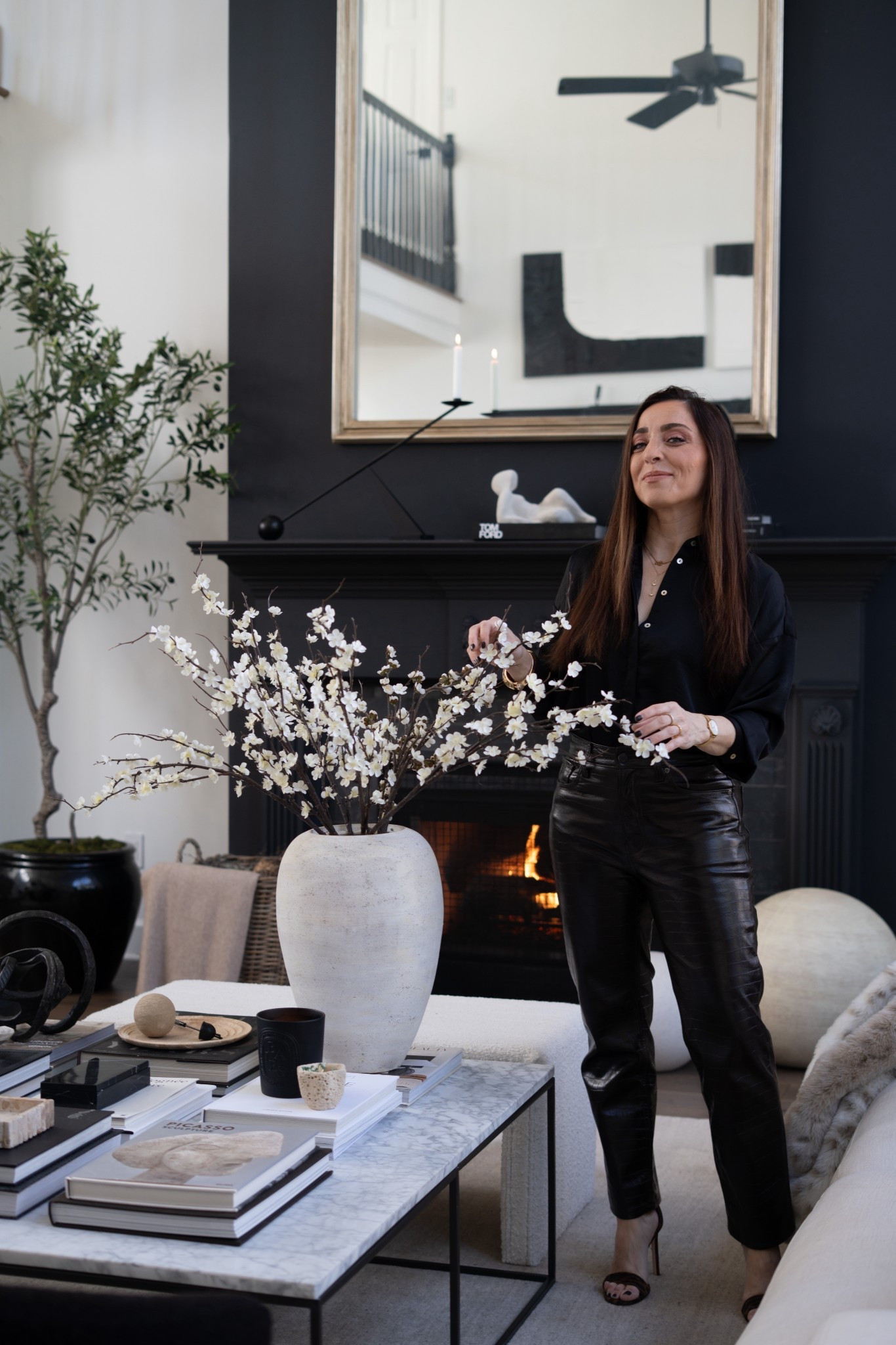 Guys! I’m freaking out because we sold these cherry blossoms out last year and they are finally back in stock! They are soooo beautiful and look sooo real! I loved styling them up on the coffee table with a rustic urn… and, of course, a pile of books & a mix of matte black brought in through the candle, glossy black brought in through the marble box…

Then we juxtaposed sharp black against rough and tumbled marble in soft hues with the trays (omg they are just sooo good!!) and a chain. 

The mix of soft blossoms, rough textures, glossy marble, iron, and clay. I’m DYING!! It’s sooo good! 

Love you guys and hope you leave feeling inspired to grab some cherry blossoms and create pure magic in your home, too!! XxV 



#LTKmomlife #LTKootd #LTKHome