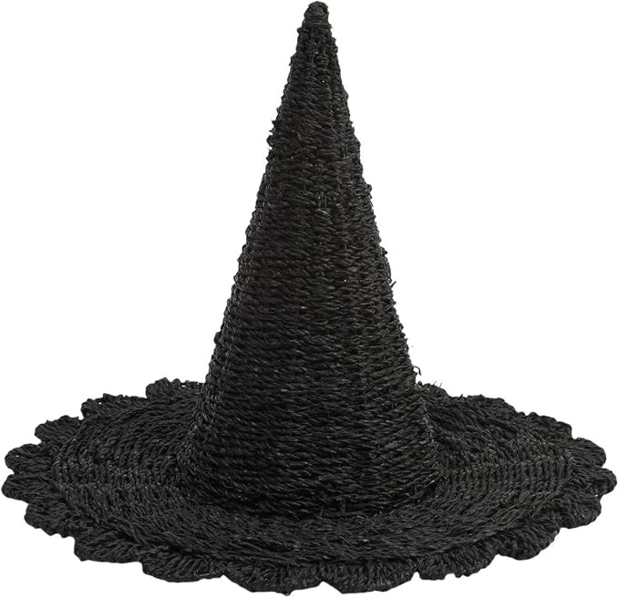 Handmade Halloween Witch Hat Black Knitted Decorative Desktop Ornament for Home Party Cute Hallow... | Amazon (US)
