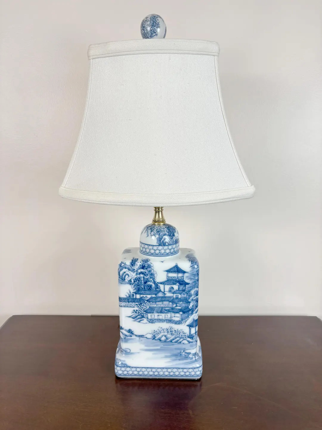 Blue & White Chinoiserie Porcelain Table Lamp: Vintage Style Bedroom Decor - Etsy | Etsy (US)