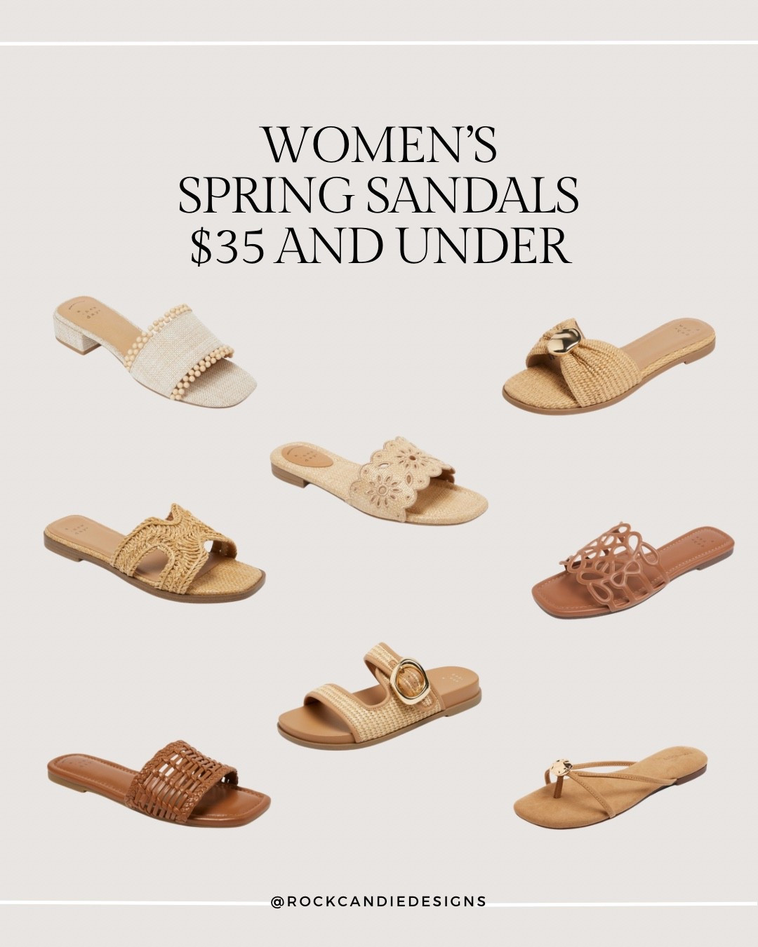 Women’s spring sandals that are all from Target and all $35 and under! I’ve rounded up all of the prettiest sandals that pair perfectly with spring dresses, shorts, jeans…etc! They can be dressed up or dressed down and most of them come in different color options. I’ve added a few to my cart and will share when I receive them! 

#LTKootd #LTKmomlife #LTKOver40